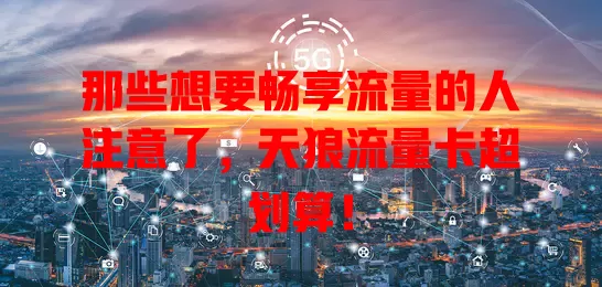 那些想要畅享流量的人注意了，天狼流量卡超划算！