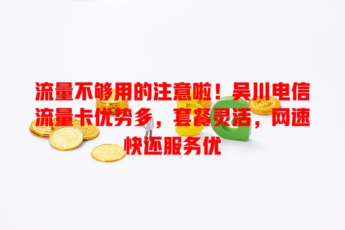 流量不够用的注意啦！吴川电信流量卡优势多，套餐灵活，网速快还服务优