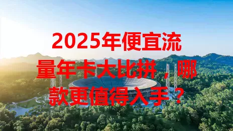 2025年便宜流量年卡大比拼，哪款更值得入手？