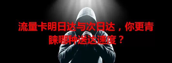 流量卡明日达与次日达，你更青睐哪种送达速度？