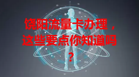 饶阳流量卡办理，这些要点你知道吗？