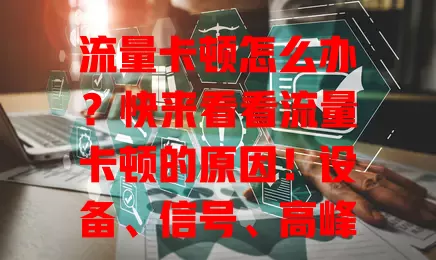 流量卡顿怎么办？快来看看流量卡顿的原因！设备、信号、高峰期、应用程序，这些因素都会导致流量卡顿。老旧设备性能不足，弱信号区域易卡顿，高峰期网络拥堵，应用程序消耗大，了解原因才能畅享数字生活！