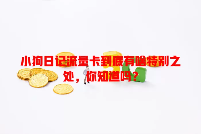 小狗日记流量卡到底有啥特别之处，你知道吗？