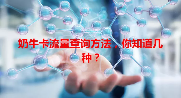 奶牛卡流量查询方法，你知道几种？
