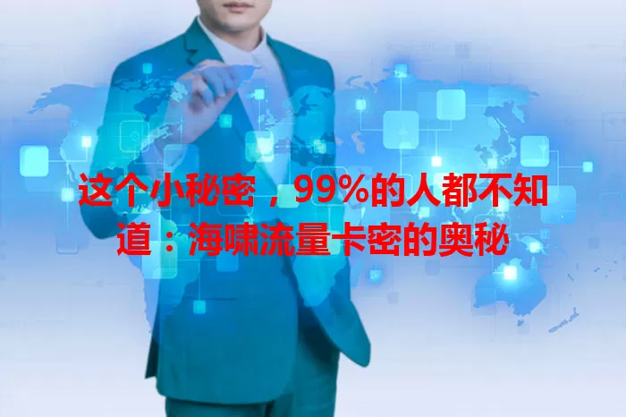 这个小秘密，99%的人都不知道：海啸流量卡密的奥秘