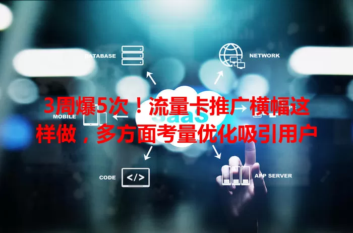 3周爆5次！流量卡推广横幅这样做，多方面考量优化吸引用户