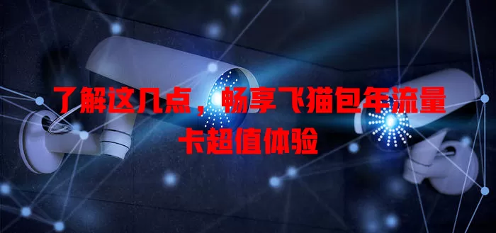 了解这几点，畅享飞猫包年流量卡超值体验