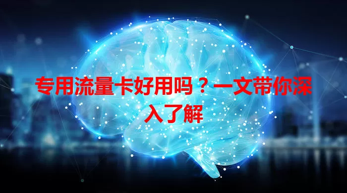 专用流量卡好用吗？一文带你深入了解
