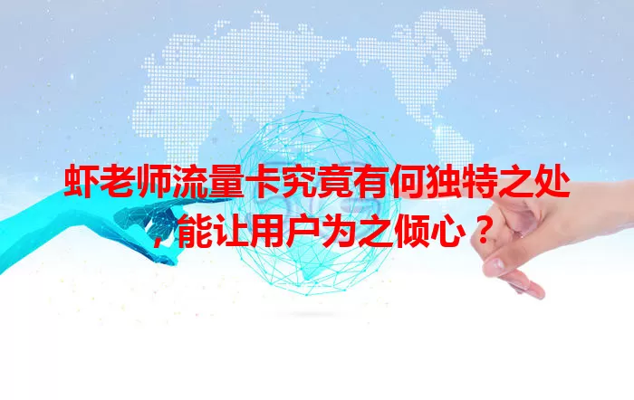 虾老师流量卡究竟有何独特之处，能让用户为之倾心？