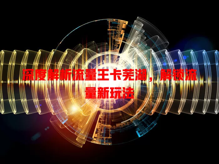 深度解析流量王卡芜湖，解锁流量新玩法