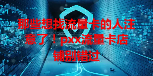 那些想找流量卡的人注意了！pxx流量卡店铺别错过