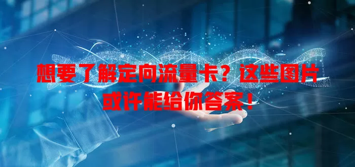 想要了解定向流量卡？这些图片或许能给你答案！