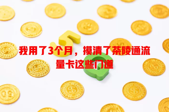 我用了3个月，摸清了茶陵通流量卡这些门道