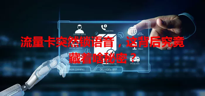 流量卡突然锁语音，这背后究竟藏着啥秘密？