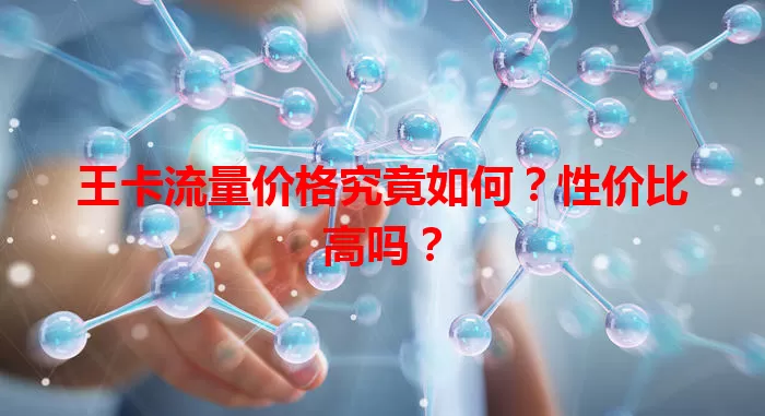 王卡流量价格究竟如何？性价比高吗？