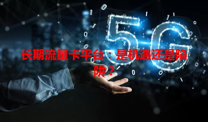 长期流量卡平台：是机遇还是陷阱？