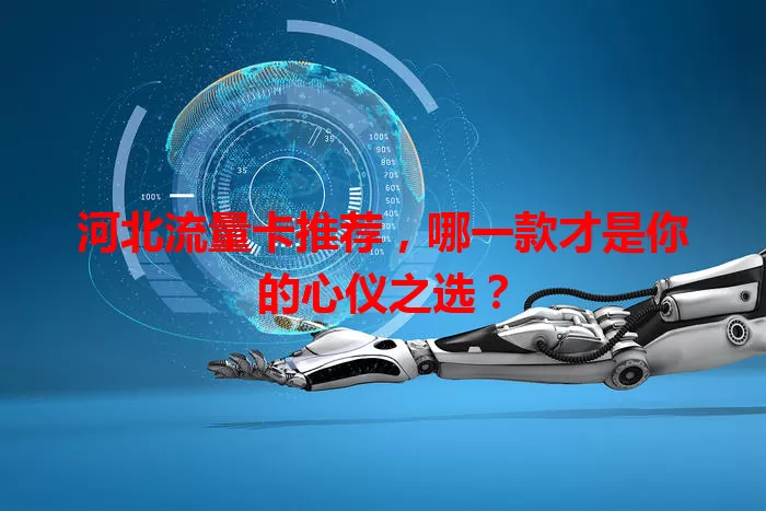 河北流量卡推荐，哪一款才是你的心仪之选？