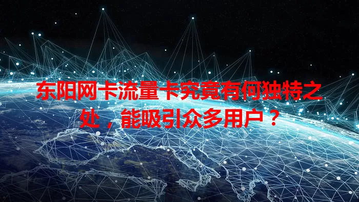 东阳网卡流量卡究竟有何独特之处，能吸引众多用户？