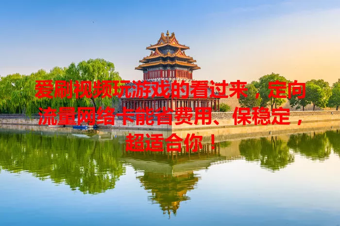 爱刷视频玩游戏的看过来，定向流量网络卡能省费用、保稳定，超适合你！
