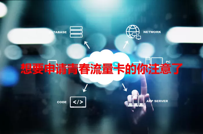 想要申请青春流量卡的你注意了