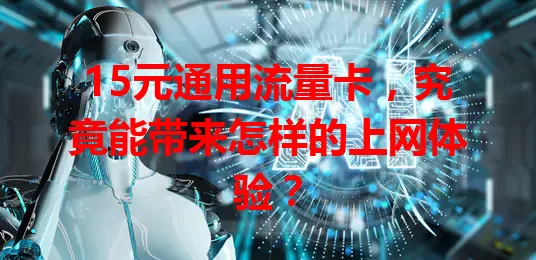 15元通用流量卡，究竟能带来怎样的上网体验？