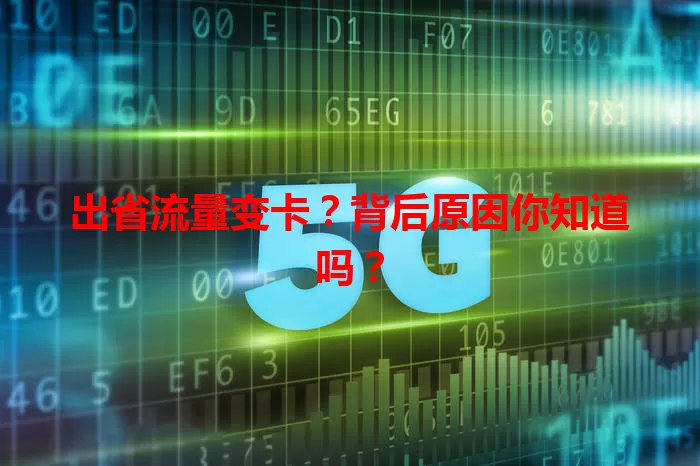 出省流量变卡？背后原因你知道吗？