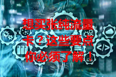 想买张纯流量卡？这些要点你必须了解！