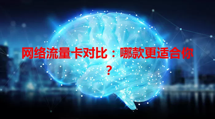 网络流量卡对比：哪款更适合你？