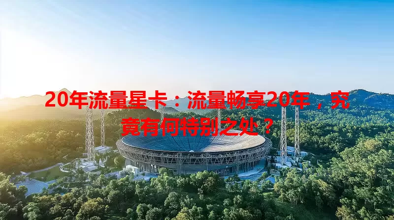 20年流量星卡：流量畅享20年，究竟有何特别之处？