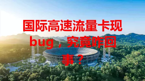 国际高速流量卡现bug，究竟咋回事？