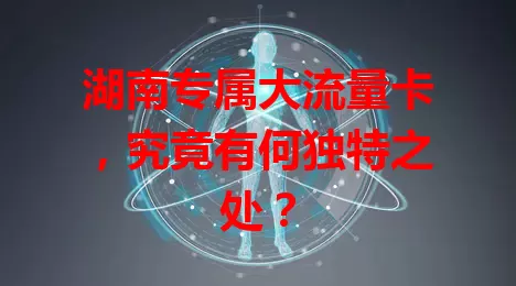 湖南专属大流量卡，究竟有何独特之处？