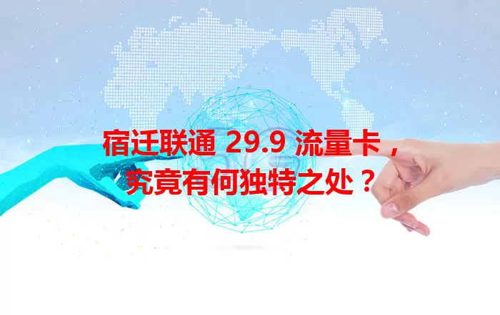 宿迁联通 29.9 流量卡，究竟有何独特之处？