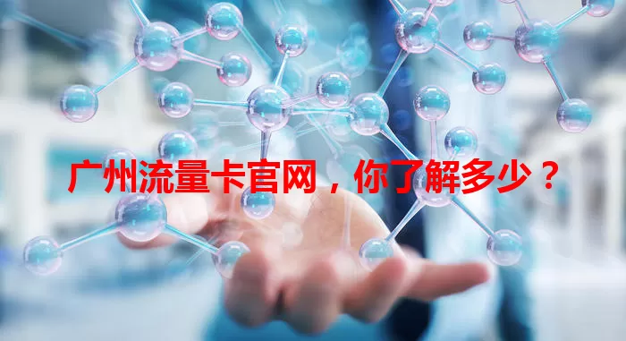 广州流量卡官网，你了解多少？