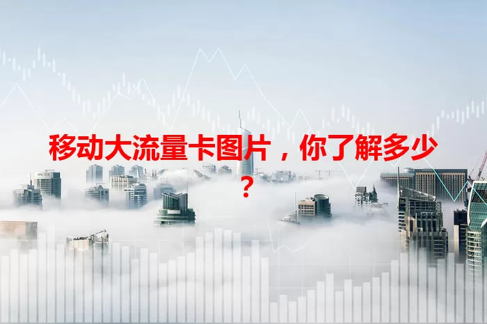 移动大流量卡图片，你了解多少？